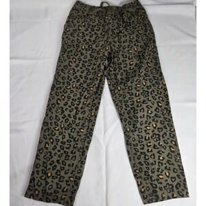 Vans Green Leopard Print Trousers